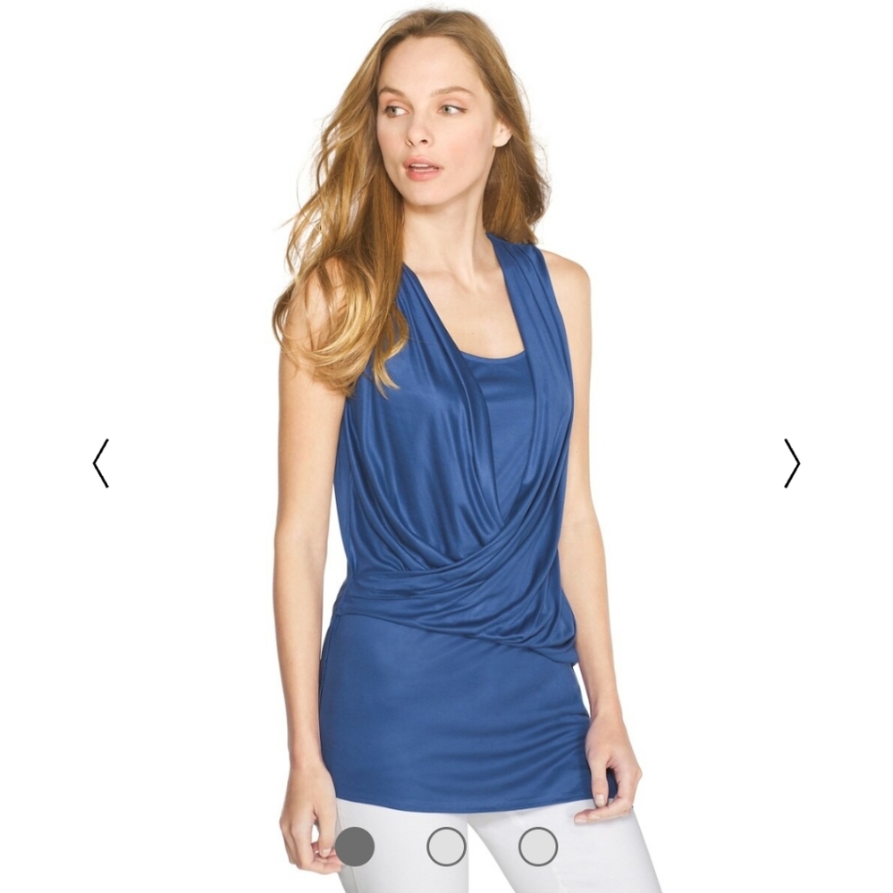 WHBM Asymmetric Sleeveless Top